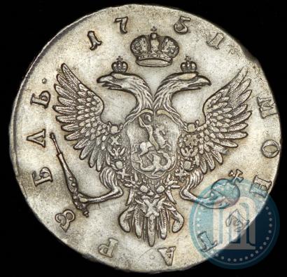 Фото 1 рубль 1751 года ММД 