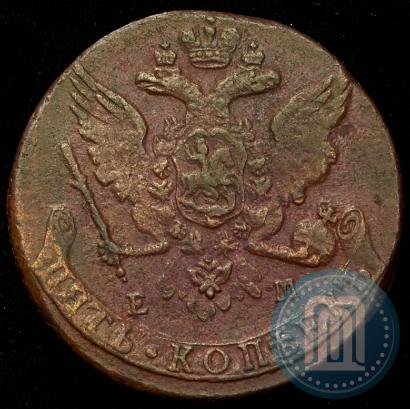 Picture 5 kopecks 1763 year ЕМ 