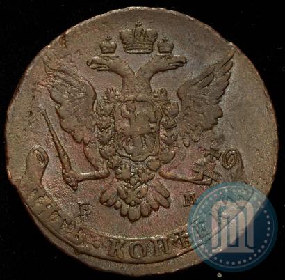 Фото 5 копеек 1765 года ЕМ 