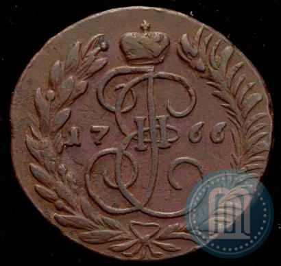 Фото 2 копейки 1766 года ММ 