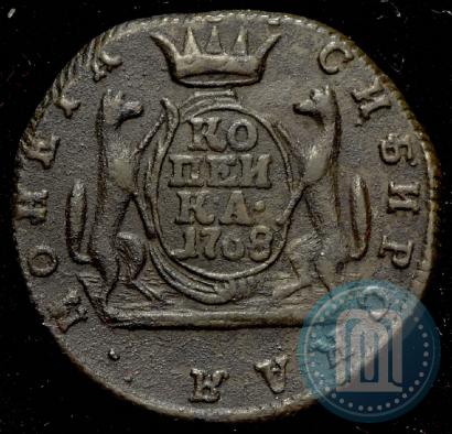 Фото 1 копейка 1768 года КМ 
