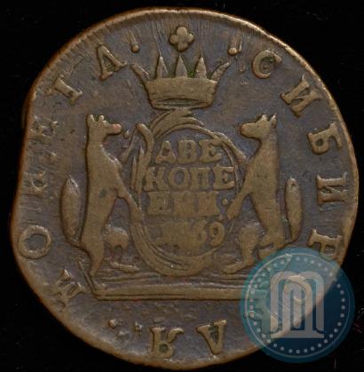 Фото 2 копейки 1769 года КМ 