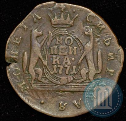 Фото 1 копейка 1771 года КМ 