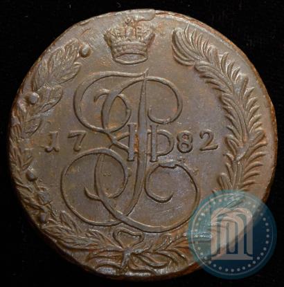 Фото 5 копеек 1782 года ЕМ 