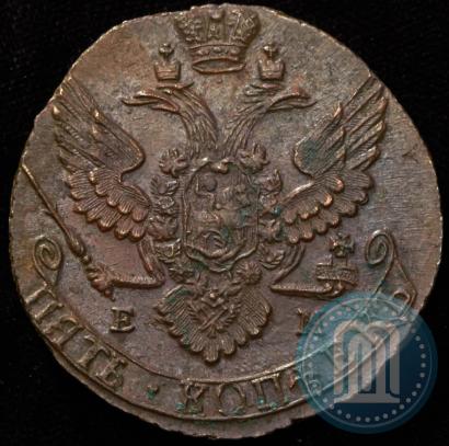 Picture 5 kopecks 1791 year ЕМ 