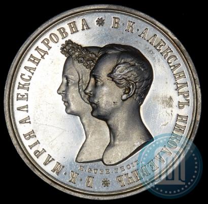Picture Medal 1841 year H. GUBE. FECIT "In the memory of the wedding of the crown prince"