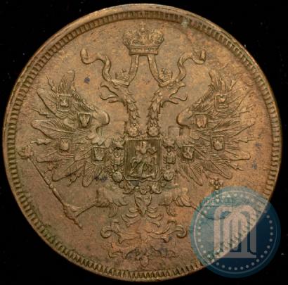 Picture 5 kopecks 1863 year ЕМ 