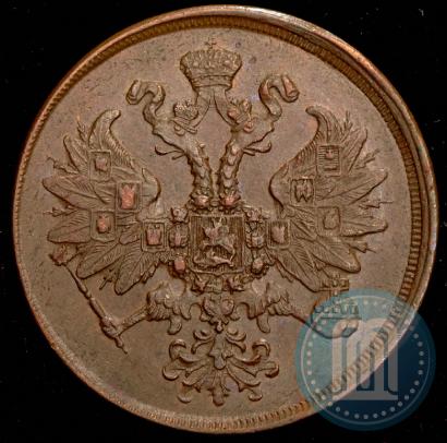 Picture 2 kopecks 1863 year ЕМ 