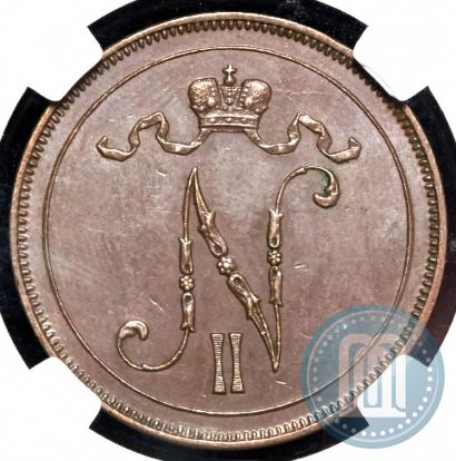 Picture 10 pennia 1905 year  