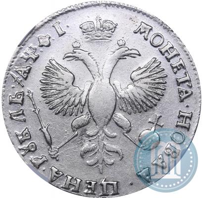 Фото 1 рубль 1719 года OK "Портрет в латах"