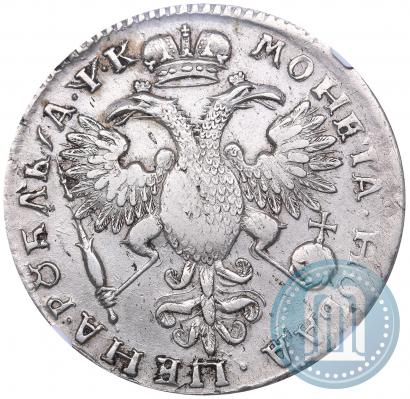 Фото 1 рубль 1720 года  "Портрет в латах"