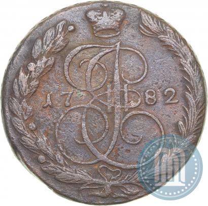 Фото 5 копеек 1782 года ЕМ 