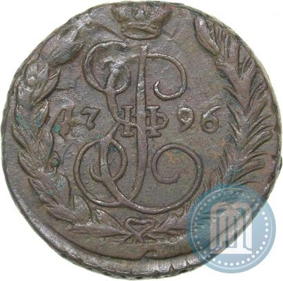 Picture 1 kopeck 1796 year ЕМ 