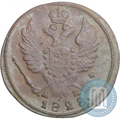 Picture 1 kopeck 1828 year КМ-АМ 