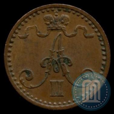 Фото 1 пенни 1866 года  
