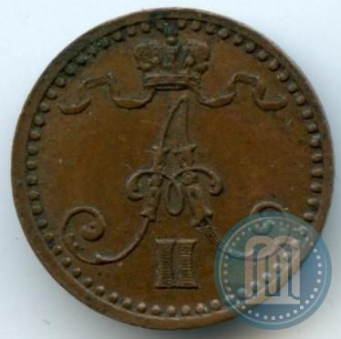 Фото 1 пенни 1869 года  