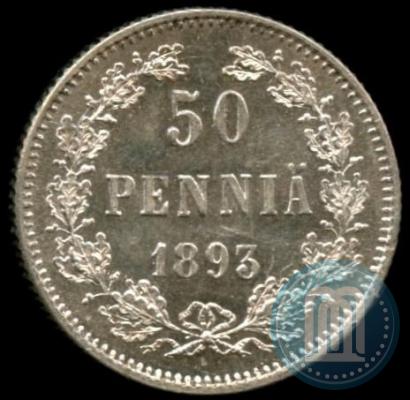 Picture 50 pennia 1893 year L 