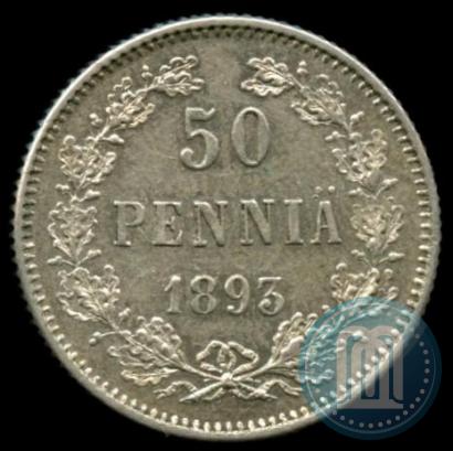 Picture 50 pennia 1893 year L 