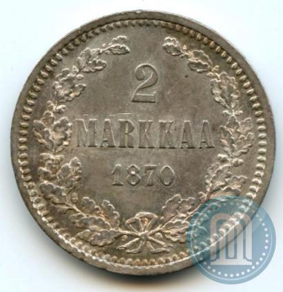 Picture 2 markkaa 1870 year S 