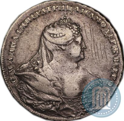 Picture 1 rouble 1737 year  "Portrait by Gedlinger"