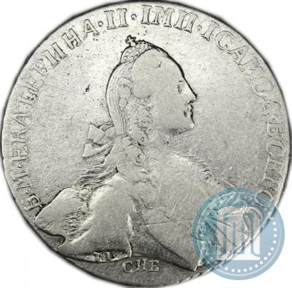 Picture 1 rouble 1766 year СПБ-АШ-Т.I. 