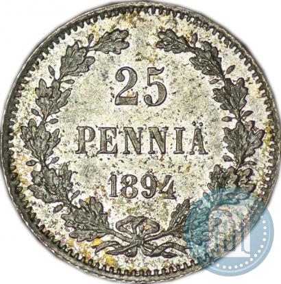 Picture 25 pennia 1894 year L 