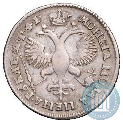Фото 1 рубль 1719 года OK "Портрет в латах"