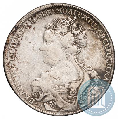 Picture 1 rouble 1726 year СПБ "Petersburg type, portrait turned to the left"