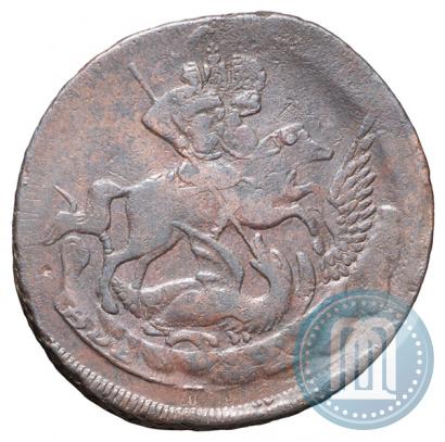Picture 2 kopecks 1757 year  "Nominal under St. George"