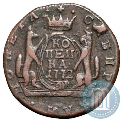 Фото 1 копейка 1772 года КМ 