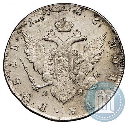Picture 1 rouble 1786 year СПБ-ЯА 