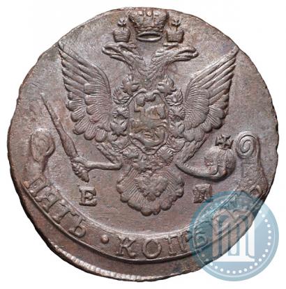 Picture 5 kopecks 1787 year ЕМ 