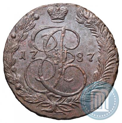 Picture 5 kopecks 1787 year ЕМ 