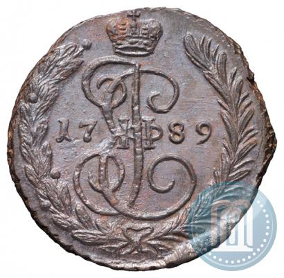 Picture 1 kopeck 1789 year ЕМ 