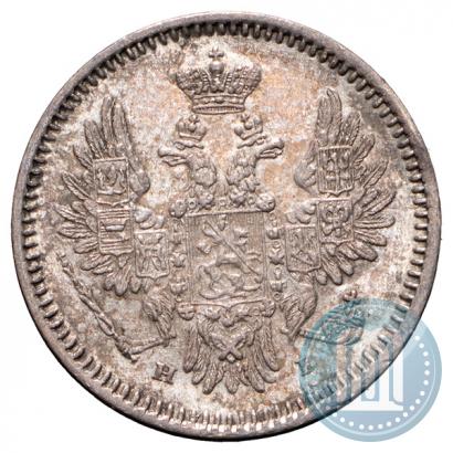 Фото 5 копеек 1855 года СПБ-НІ 
