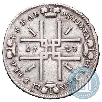 Picture 1 rouble 1723 year  "Portrait in ancient armour"