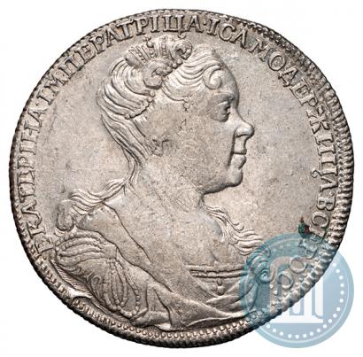 Picture 1 rouble 1726 year СПБ "Petersburg type, portrait turned to the right"