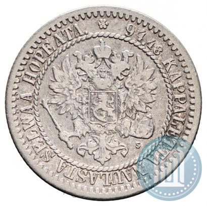 Picture 1 markka 1865 year S 