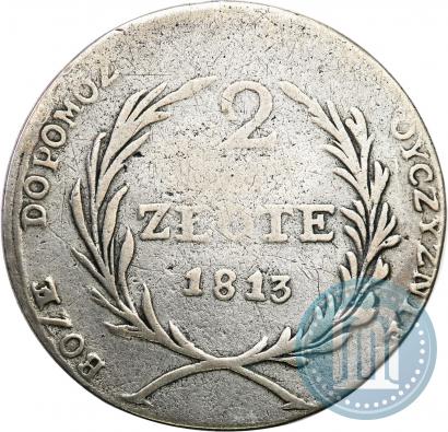 Фото 2 злотых 1813 года  