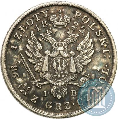 Picture 1 złoty 1822 year IB 