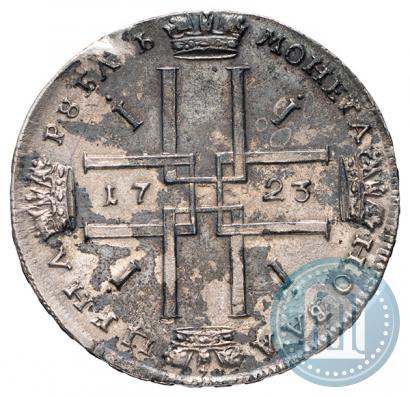 Picture 1 rouble 1723 year  "Portrait in ancient armour"
