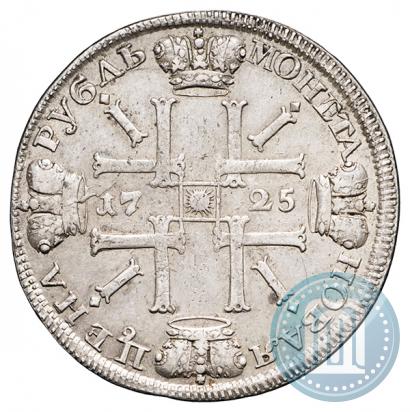 Picture 1 rouble 1725 year СПБ "Sun rouble, portrait in armour"