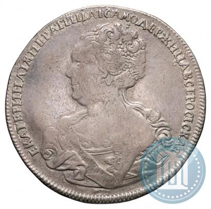 Picture 1 rouble 1725 year СПБ "Petersburg type, portrait turned to the left"