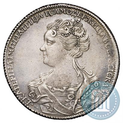 Picture 1 rouble 1726 year СПБ "Petersburg type, portrait turned to the left"
