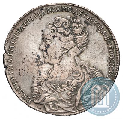 Picture 1 rouble 1726 year  "Moscow type, portrait turned to the left"