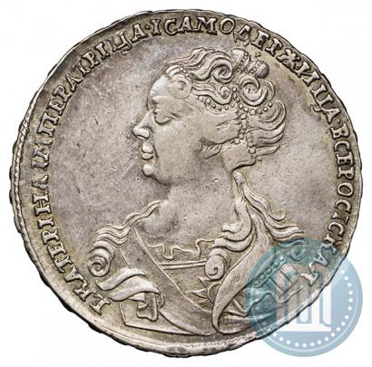 Picture 1 rouble 1726 year  "Moscow type, portrait turned to the left"