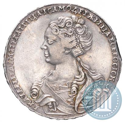 Picture 1 rouble 1726 year  "Moscow type, portrait turned to the left"