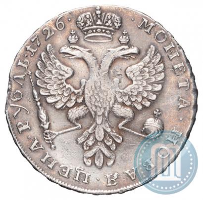 Picture 1 rouble 1726 year  "Moscow type, portrait turned to the left"