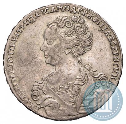 Picture 1 rouble 1726 year  "Moscow type, portrait turned to the left"