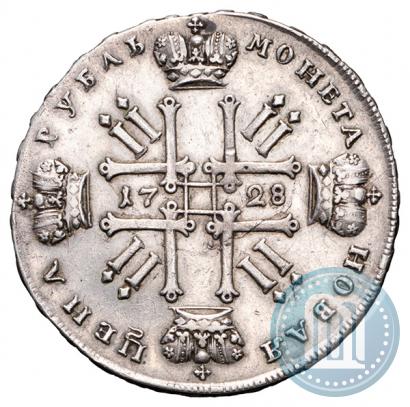 Фото 1 рубль 1728 года  "Тип 1727"
